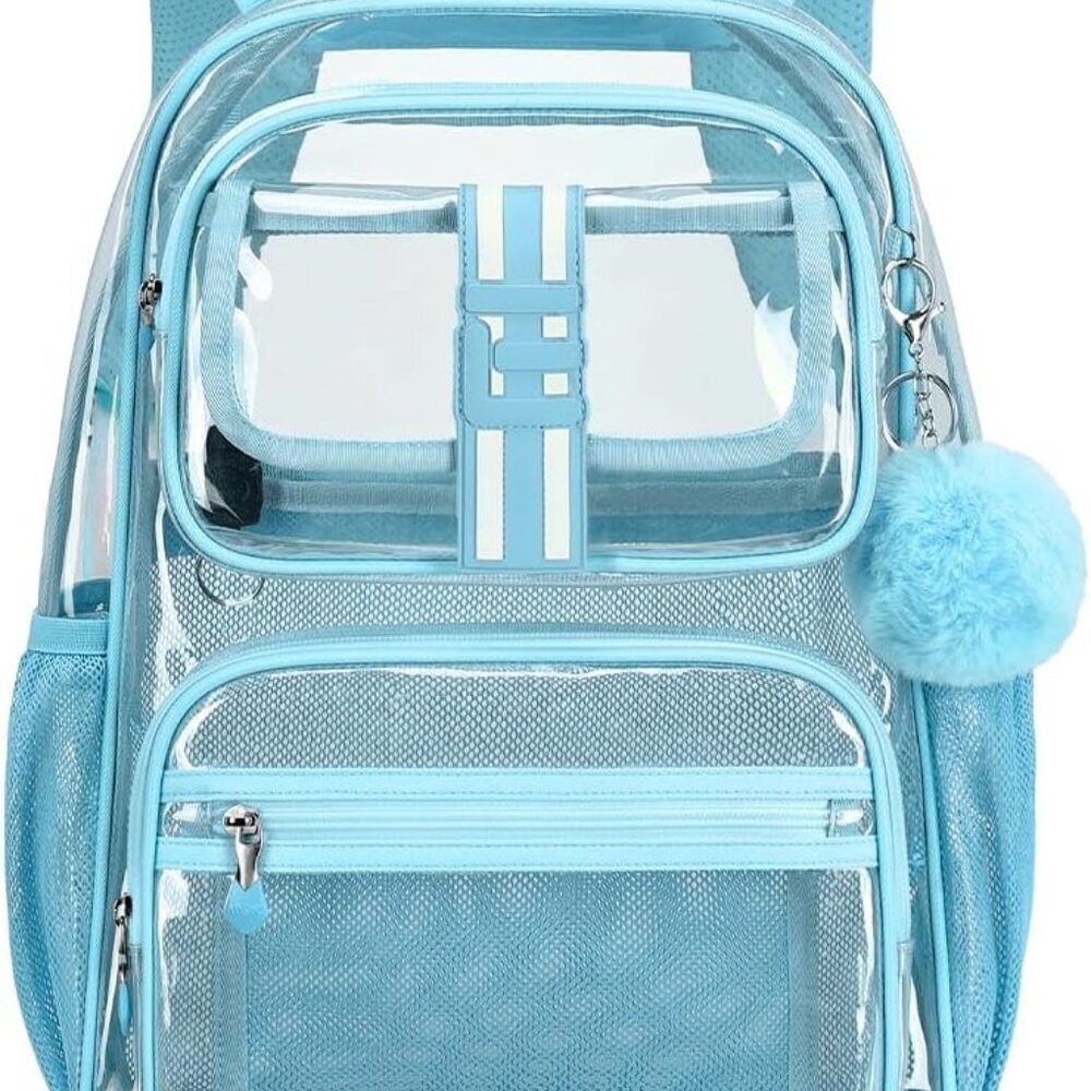 Clear Backpack Large Capacity Heavy Duty TPU See Through School Stadium Concert